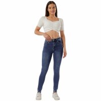 Damen High Waist Jeans von Laulia - blue