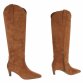 Damen High-Heel Stiefel - camel