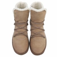 Damen Schnürstiefel - beige