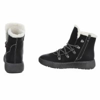 Damen Schnürstiefel - black