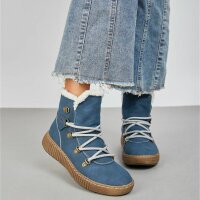 Damen Schnürstiefel - blue