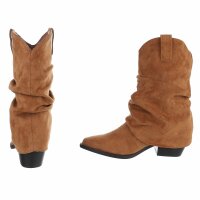 Damen Western- & Bikerboots - camel