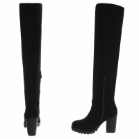 Damen Overknee-Stiefel - black