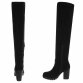 Damen Overknee-Stiefel - black
