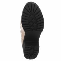 Damen Overknee-Stiefel - beigesuede