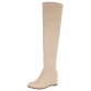 Damen Overknee-Stiefel - ltbeige