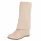 Damen Overknee-Stiefel - ltbeige