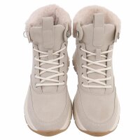 Damen Schnürstiefeletten - beige
