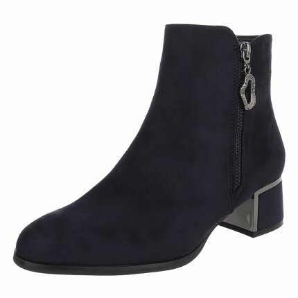 Damen High-Heel Stiefeletten - blue