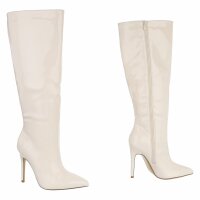 Damen High-Heel Stiefel - beige