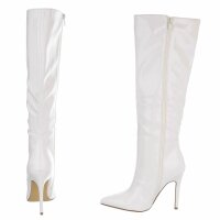 Damen High-Heel Stiefel - white