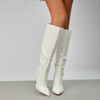 Damen High-Heel Stiefel - white