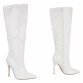 Damen High-Heel Stiefel - white