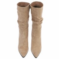 Damen High-Heel Stiefel - khaki