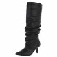 Damen High-Heel Stiefel - blackpu