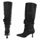 Damen High-Heel Stiefel - blackpu