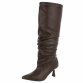 Damen High-Heel Stiefel - brownpu