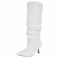 Damen High-Heel Stiefel - whitepu