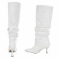 Damen High-Heel Stiefel - whitepu