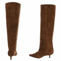 Damen Overknee-Stiefel - lbrownsuede