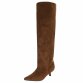 Damen Overknee-Stiefel - lbrownsuede