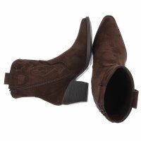 Damen Western- & Bikerboots - brownsuede