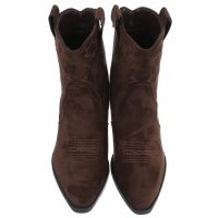 Damen Western- & Bikerboots - brownsuede