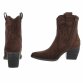 Damen Western- & Bikerboots - brownsuede
