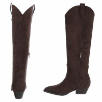 Damen High-Heel Stiefel - brown