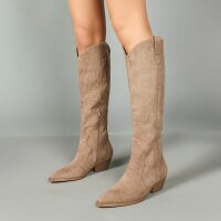 Damen High-Heel Stiefel - khaki