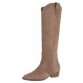Damen High-Heel Stiefel - khaki