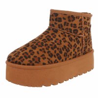 Damen Winterstiefeletten - leopard