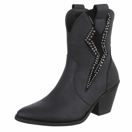 Damen Western- & Bikerboots - black