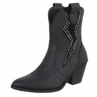 Damen Western- & Bikerboots - black