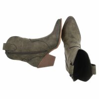 Damen Western- & Bikerboots - green