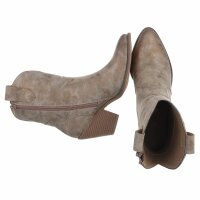Damen Western- & Bikerboots - khaki