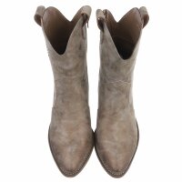 Damen Western- & Bikerboots - khaki
