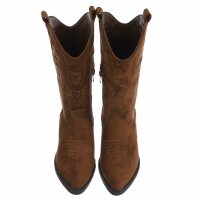 Damen Western- & Bikerboots - lbrownsuede