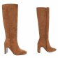 Damen High-Heel Stiefel - camel