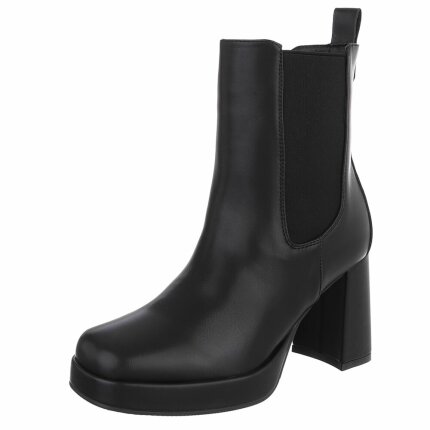 Damen High-Heel Stiefeletten - black