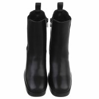 Damen High-Heel Stiefeletten - black
