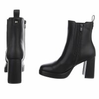Damen High-Heel Stiefeletten - black
