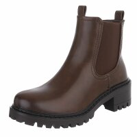 Damen Chelsea Boots - brownpu