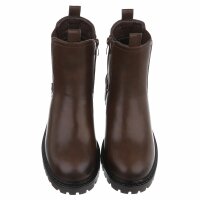 Damen Chelsea Boots - brownpu