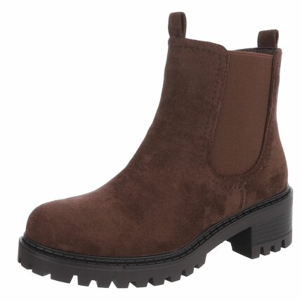 Damen Chelsea Boots - brownsuede