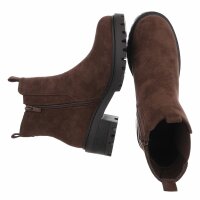 Damen Chelsea Boots - brownsuede