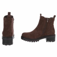 Damen Chelsea Boots - brownsuede