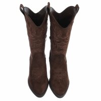 Damen Western- & Bikerboots - brownsuede